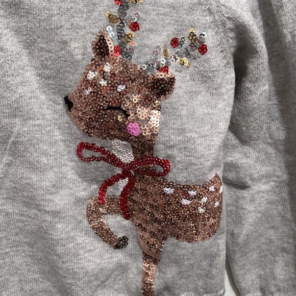 H&M 3T reindeer sweater with sequence. Great condition, perfect for holidays - Picture 3 of 5